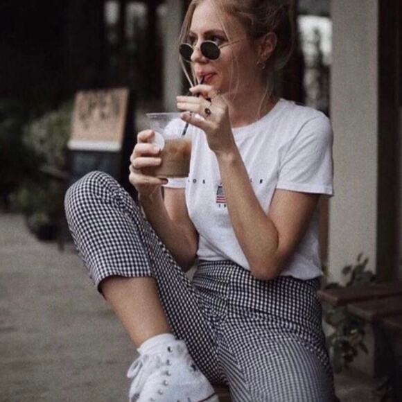 Brandy Melville Checkered Gingham Tilden Pants - Picture 5 of 10